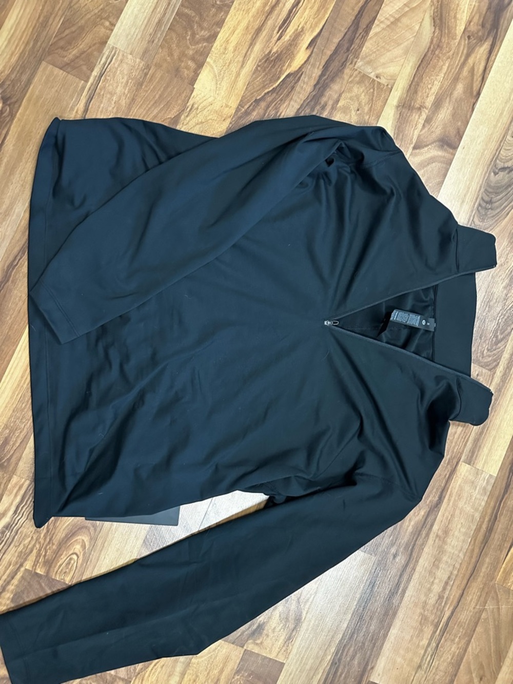 lululemon athletica Men's Black Quarter-Zip Performance Pullover